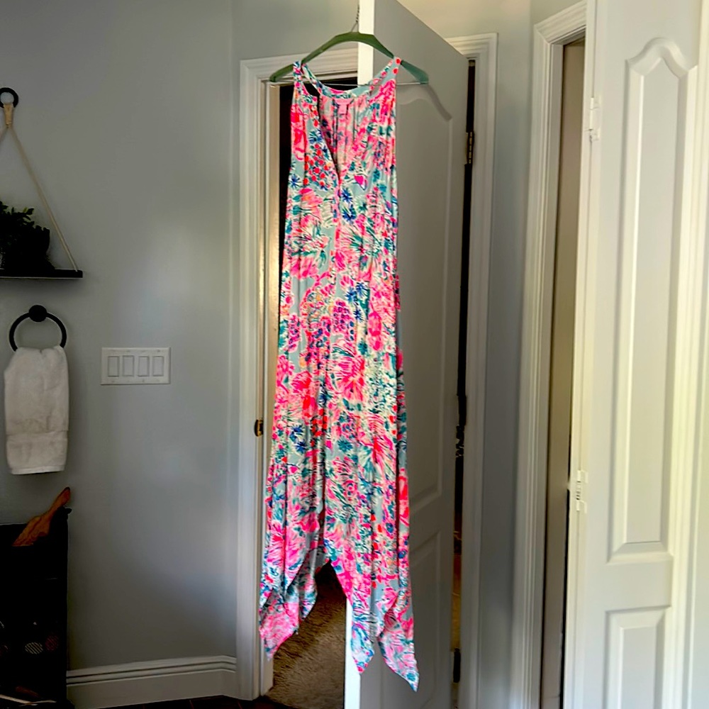 Lily Pulitzer long maxi dress floral